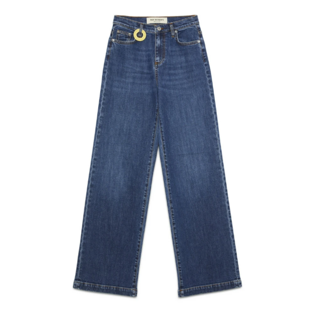 Roy Roger's Women's Blue Denim Jeans Marta - Straight Fit Jeans - W26 - Jeans