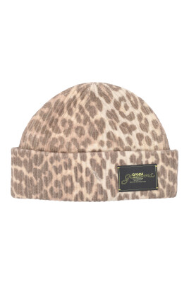leopard-ribbed-knit-beanie-hat