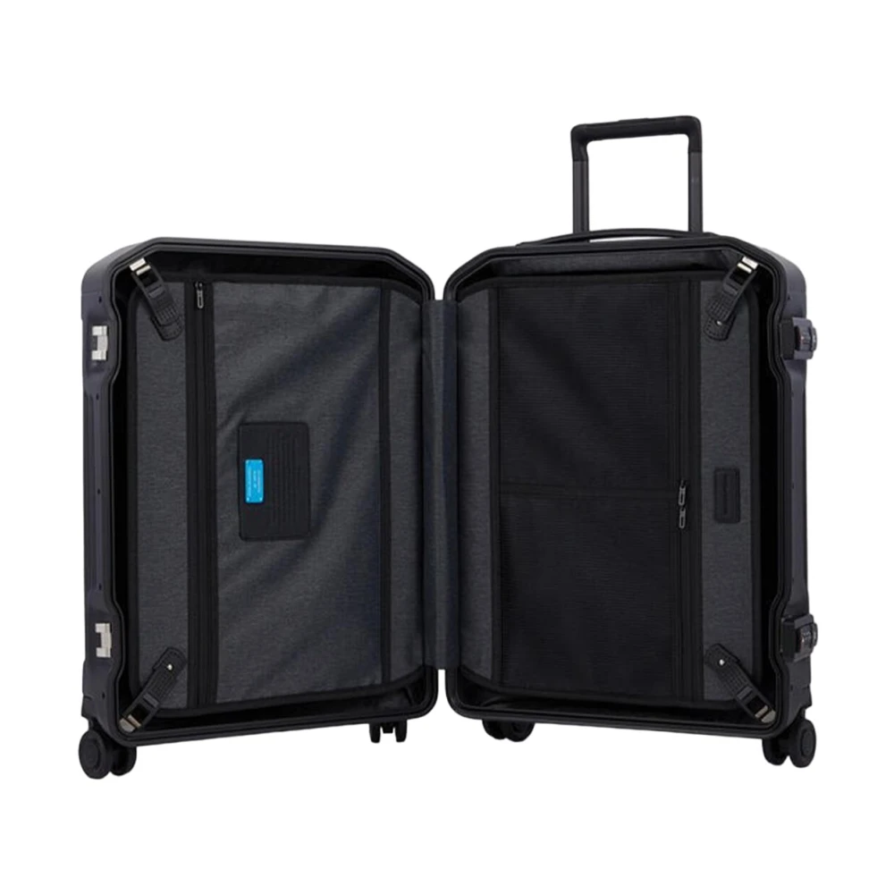 Piquadro Zwarte Koffer Stijlvol en Black Unisex