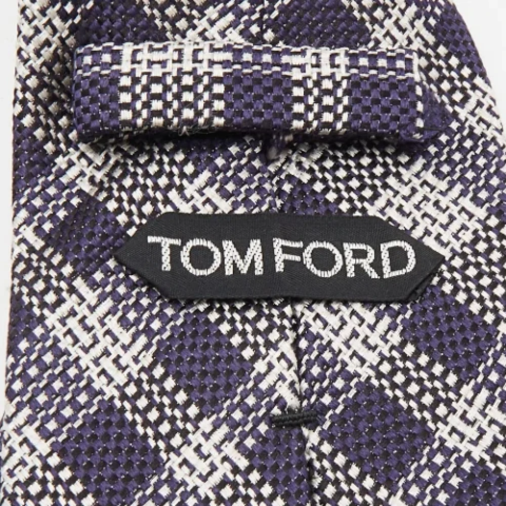 Tom Ford Pre-owned Silk home-office Blue Heren