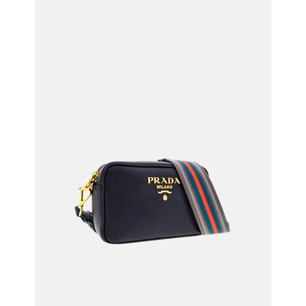 Prada Zwarte Mini Phenix Leren Tas Black Dames