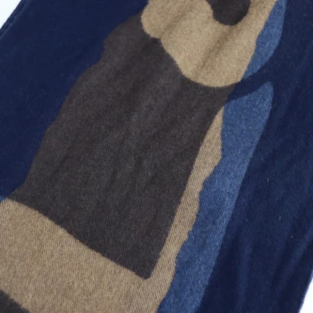 Louis Vuitton Vintage Pre-owned Fabric scarves Blue Dames