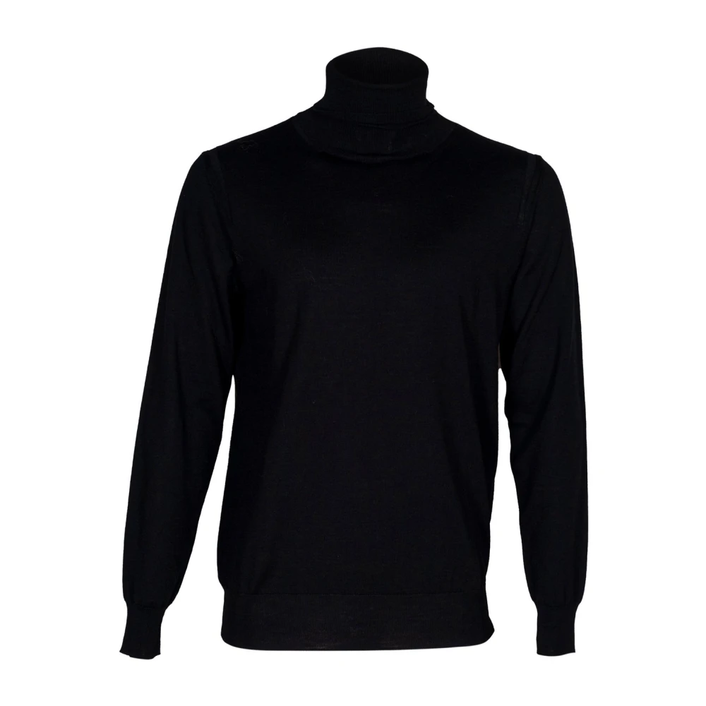 Paolo Pecora Men's Black Jumper- Regular Fit- Made In Italy - Turtlenecks - M - Knitwear