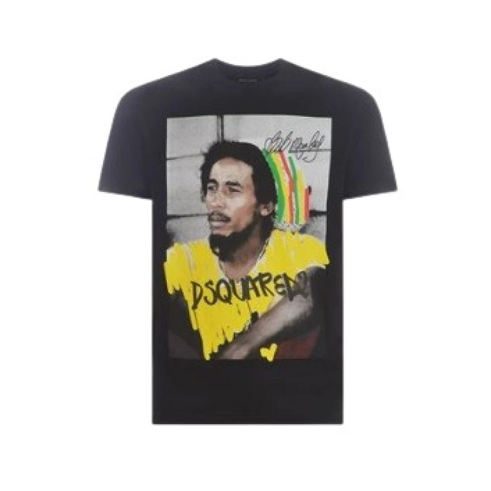 Dsquared2 Casual Katoenen T-Shirt Black Heren