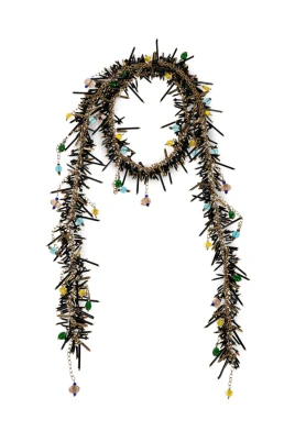 Halsband med pärlfransar