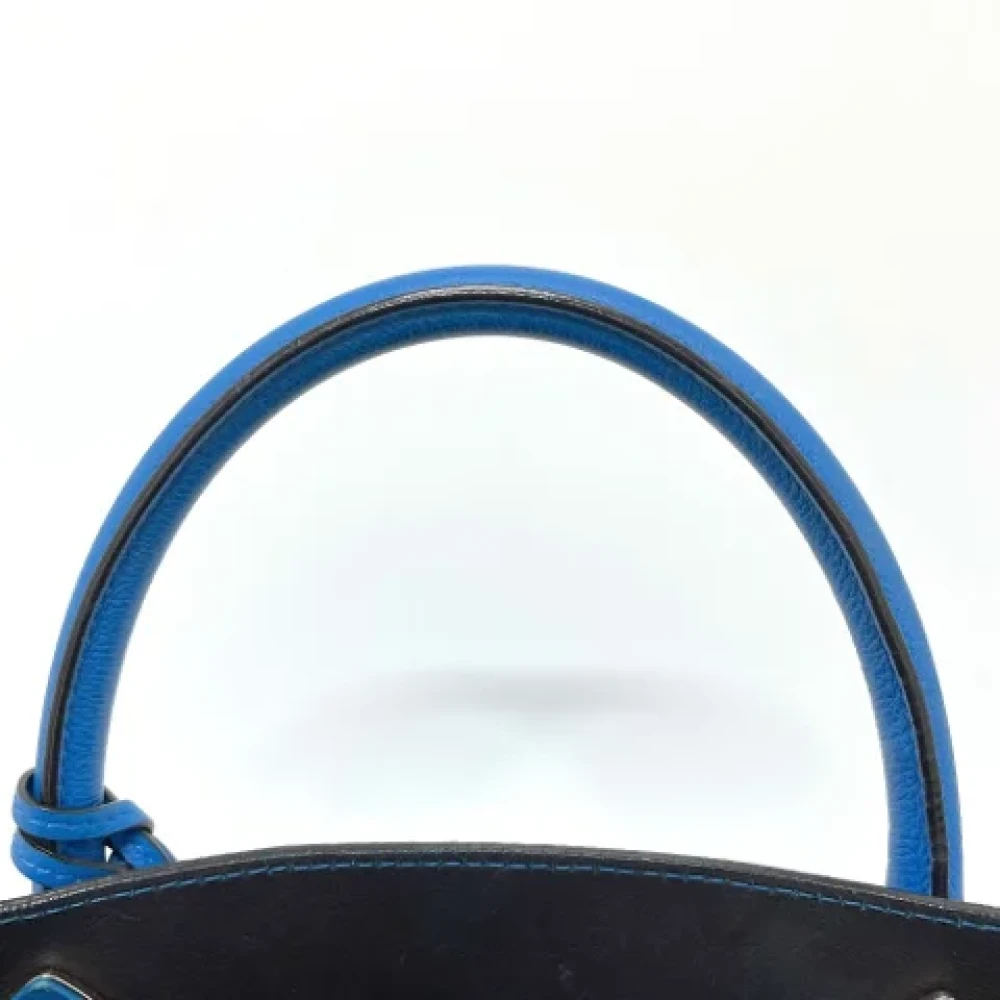 Dior Vintage Pre-owned Leather dior-bags Blue Dames