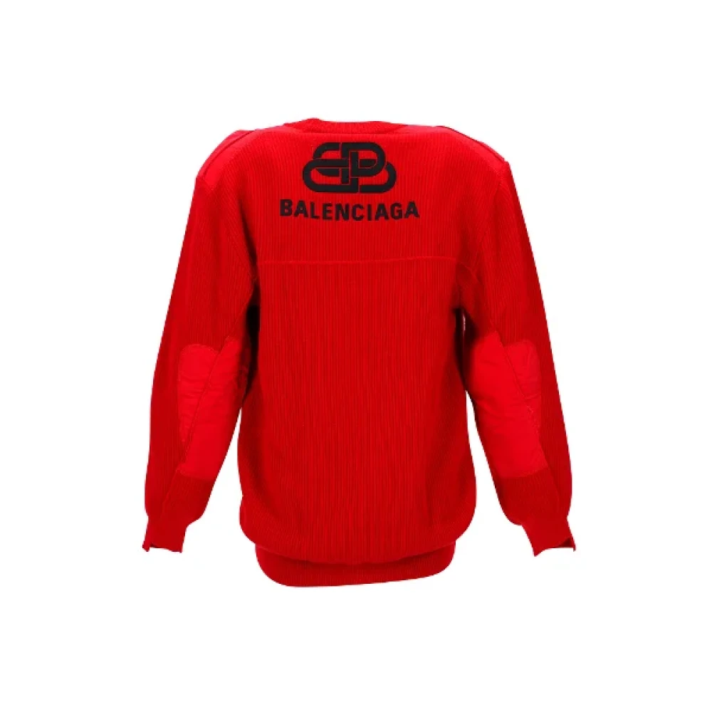 Balenciaga Vintage Pre-owned Wool tops Red Dames