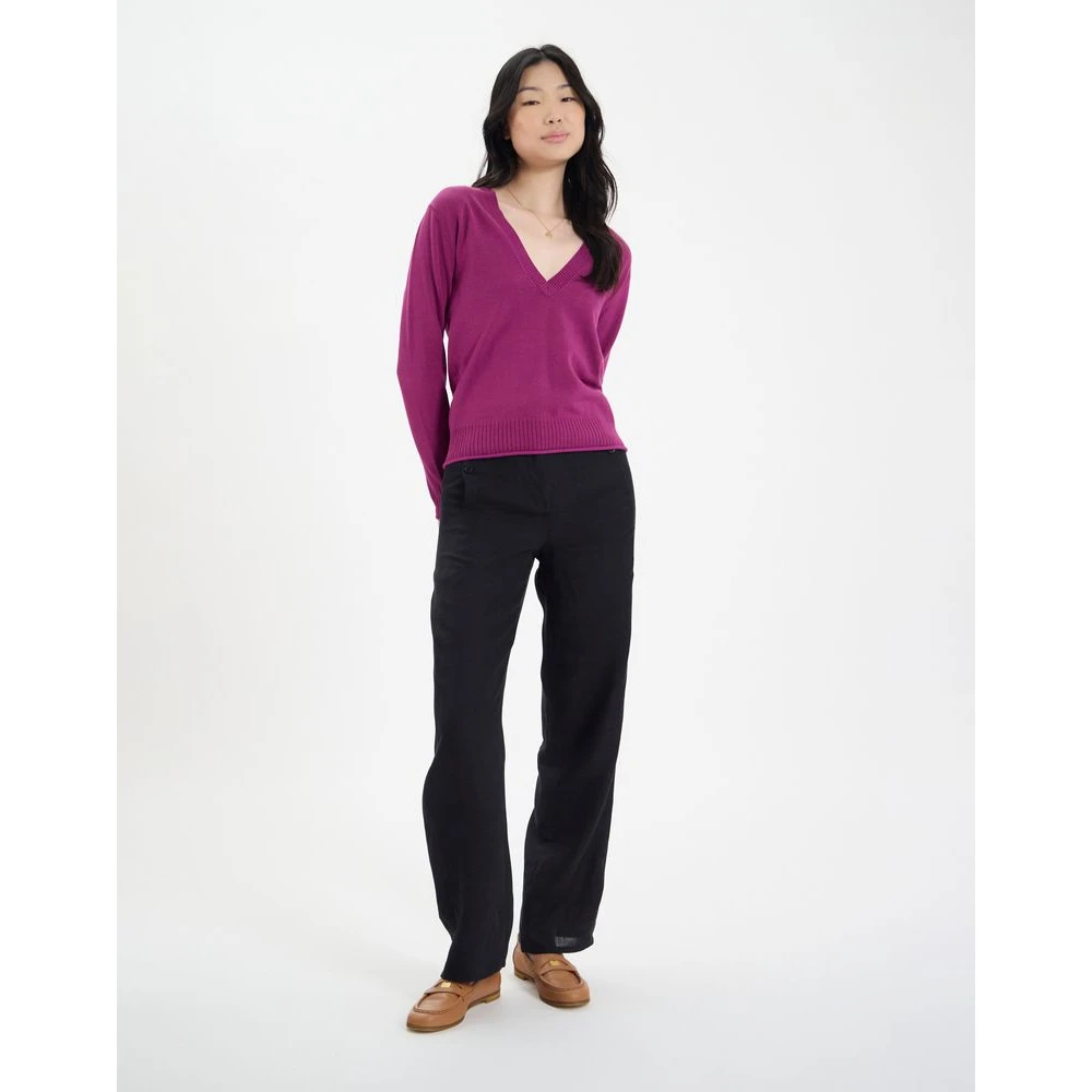 Ines De La Fressange Paris Angelica Sweater Purple Dames