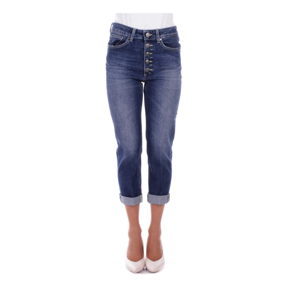 Dondup Denim Jeans met Logo Achterzak Blue Dames