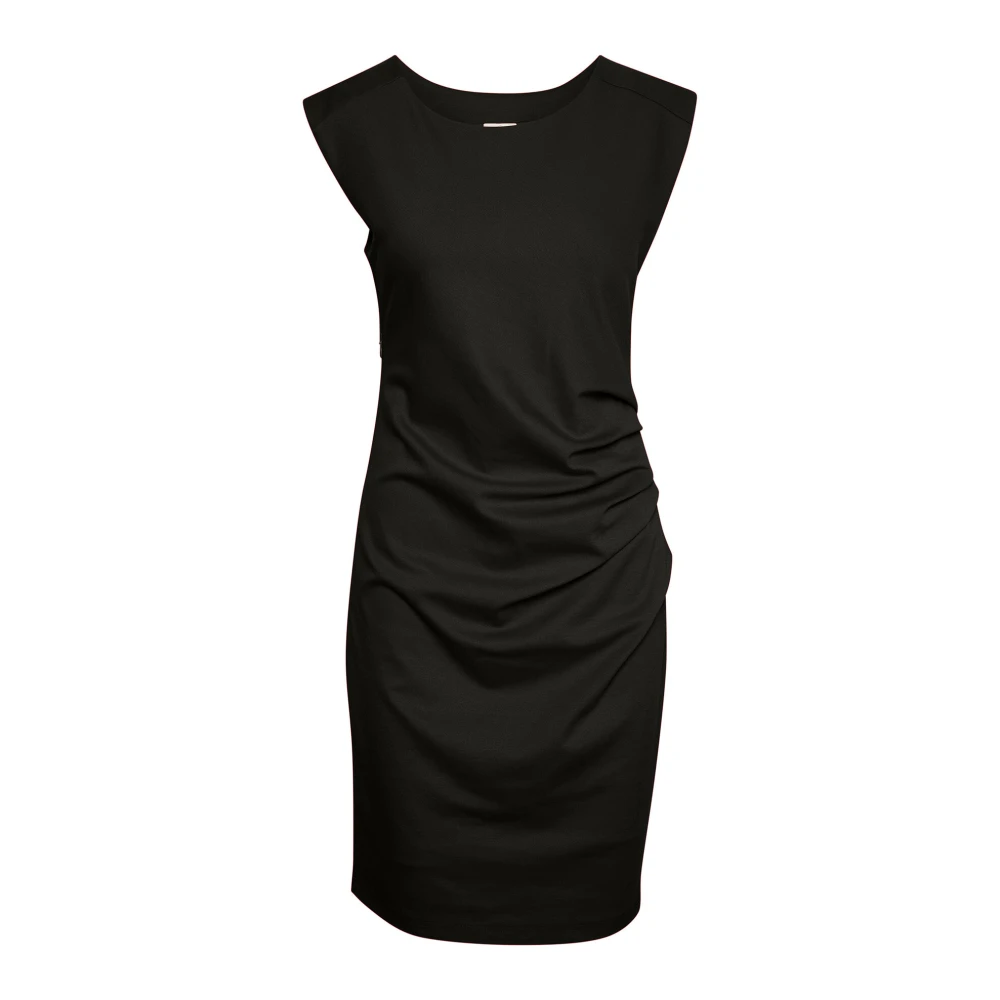 Kaffe Women's Black Short Dresses,, Elegant Round-Neck Dress Deep Extra Small