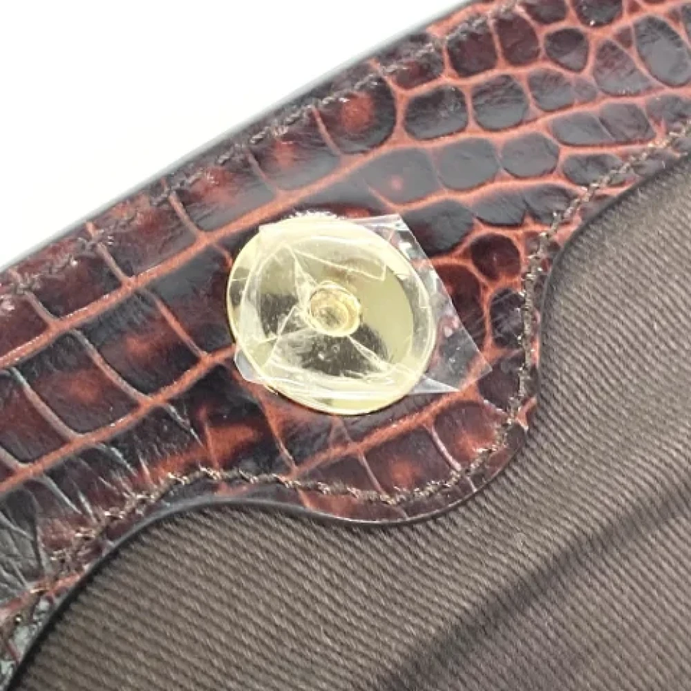 Celine Vintage Pre-owned Fabric shoulder-bags Brown Dames