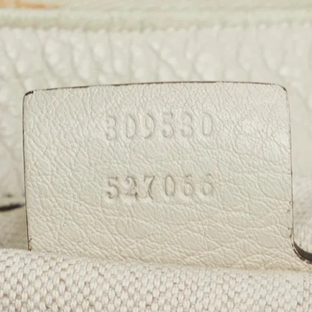 Gucci Vintage Pre-owned Leather gucci-bags White Dames
