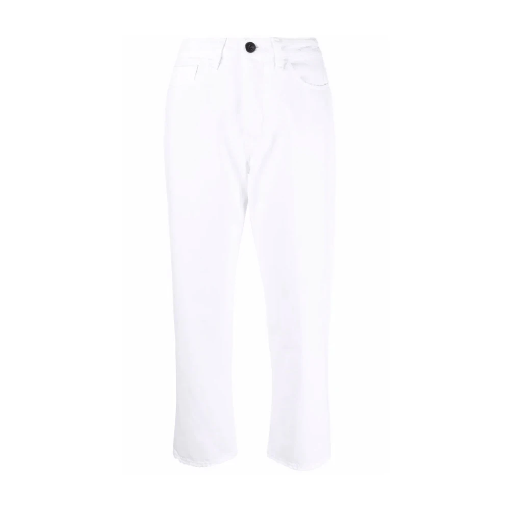 3X1 Cropped Jeans White Dames