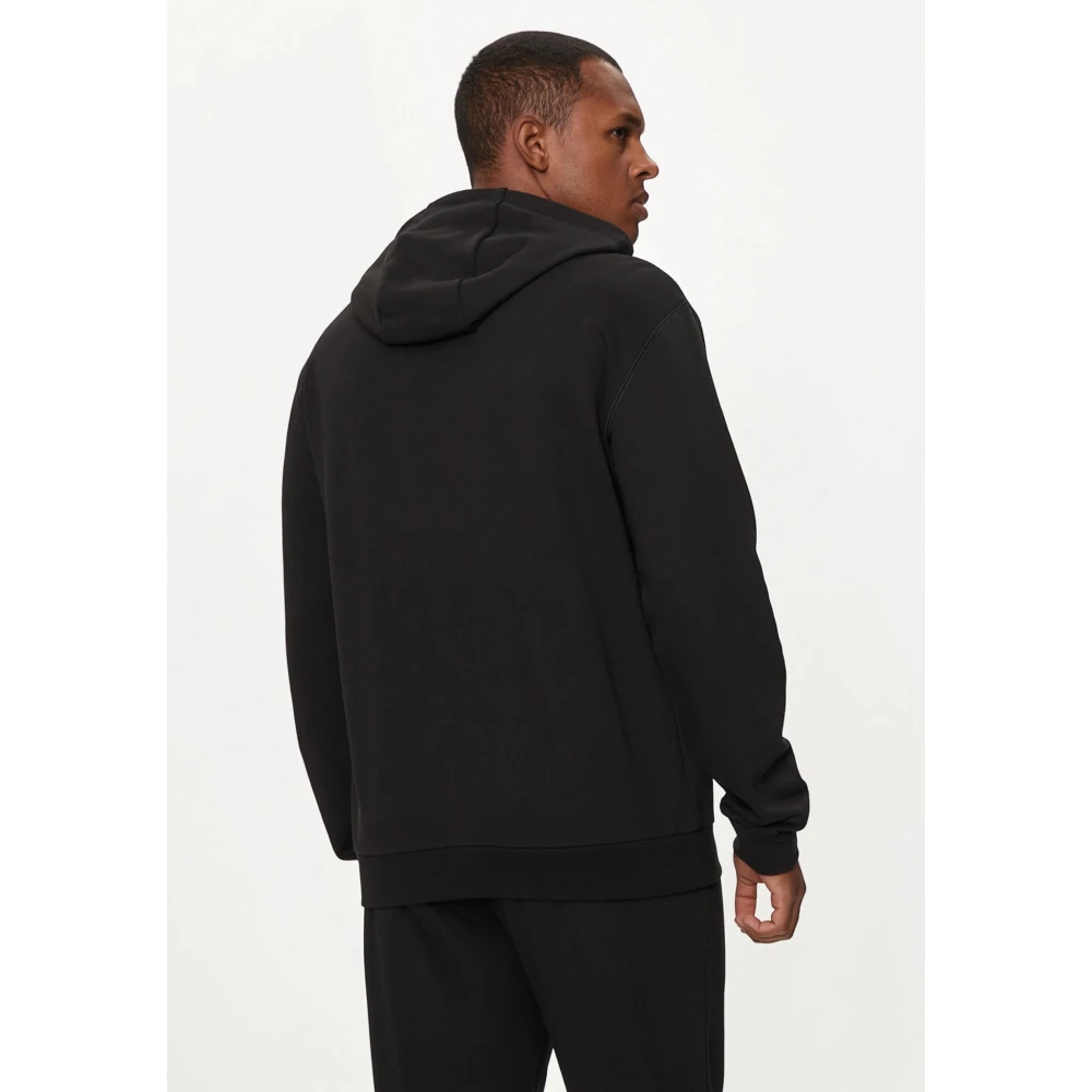 Emporio Armani EA7 Zwarte capuchontrui pullover 6Dpm16 Black Heren