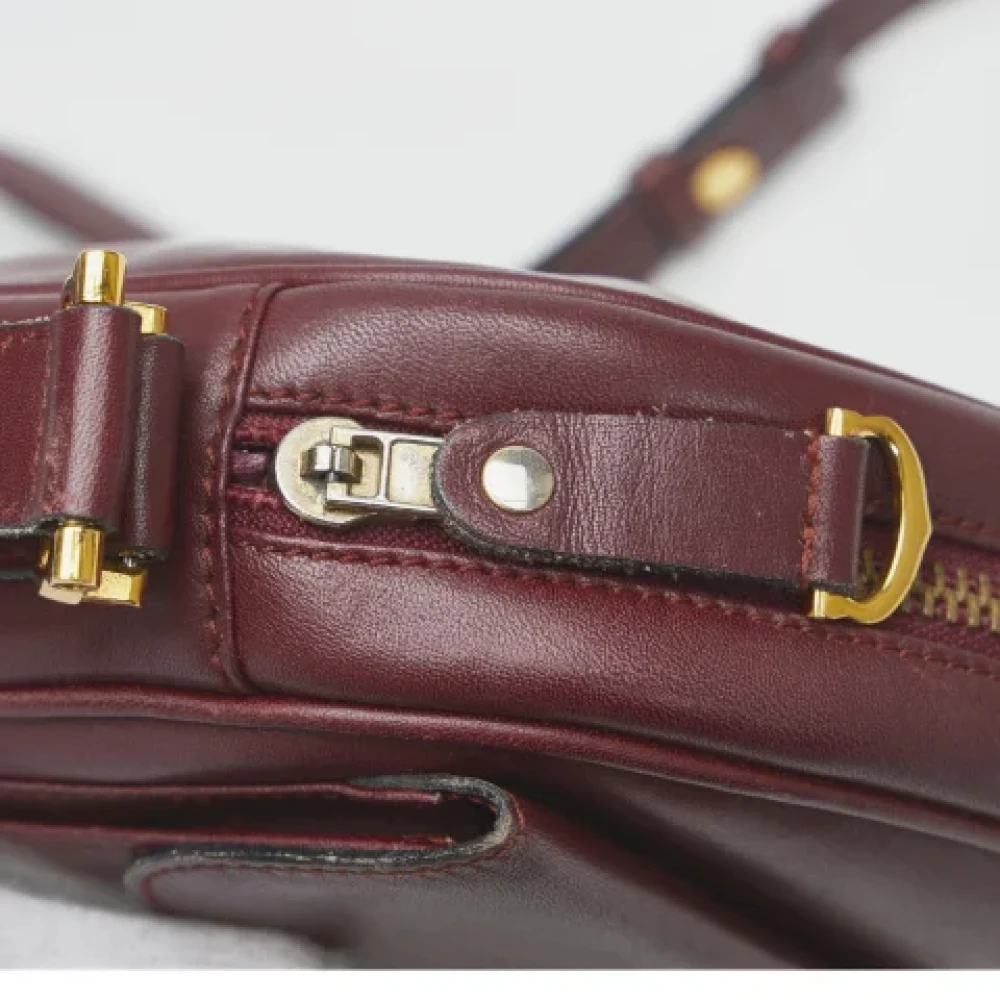 Cartier Vintage Pre-owned Leather shoulder-bags Brown Dames