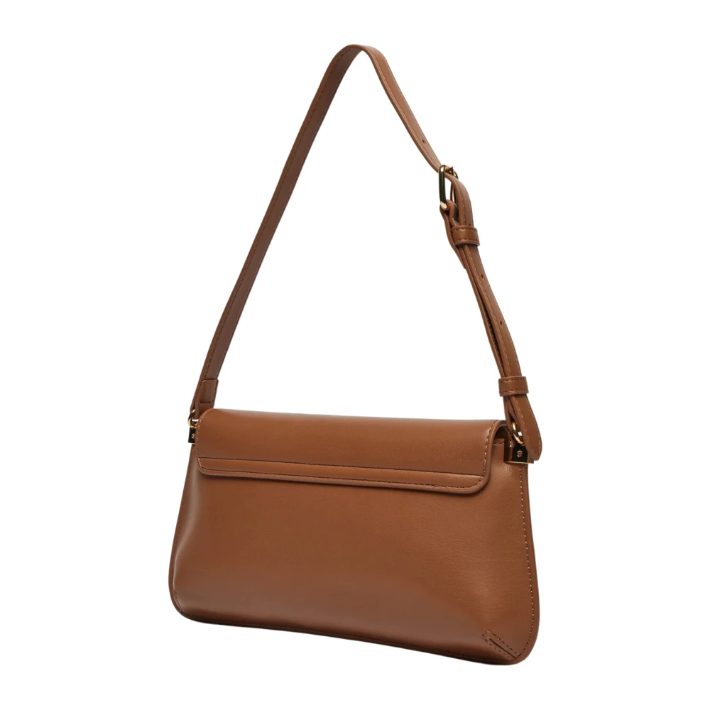 Love Moschino Gladde kameel schoudertas Brown Dames