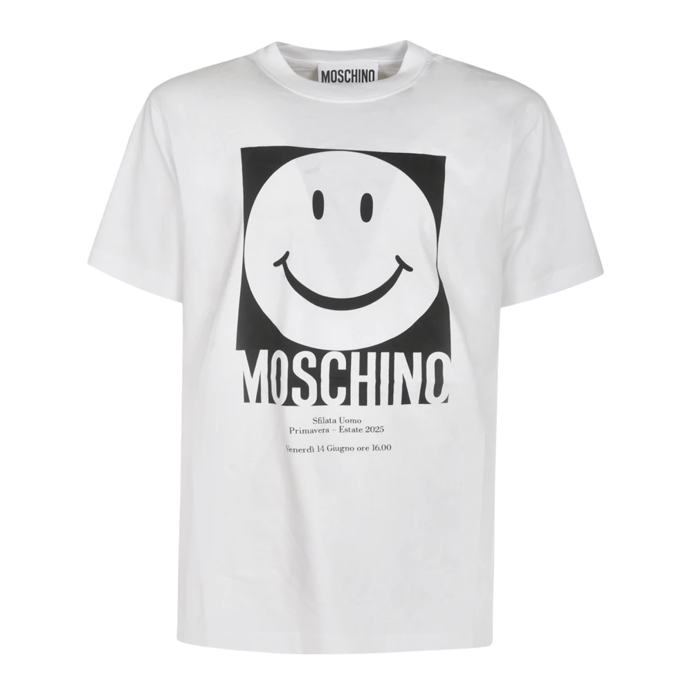 Moschino Stijlvolle T-shirts en Polos White Heren