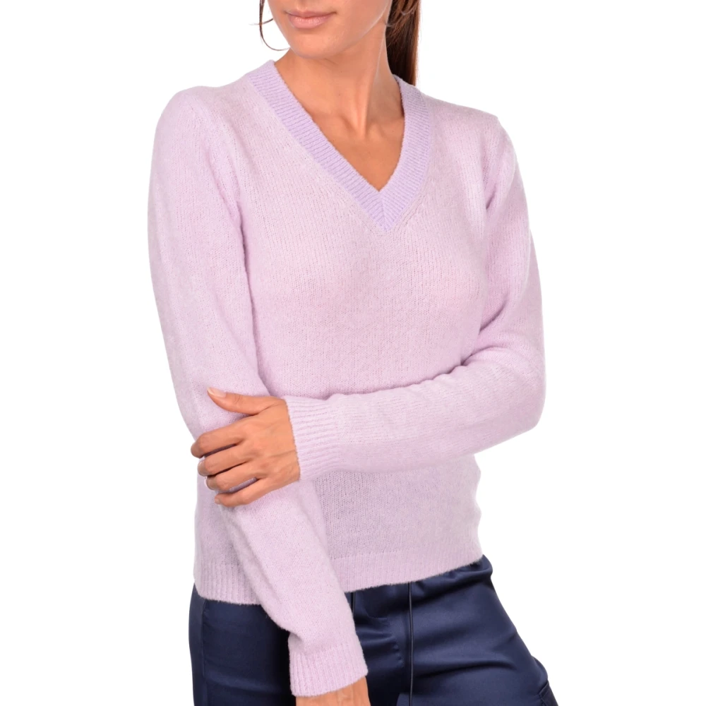Gran Sasso Bouclé Trui Pink Dames