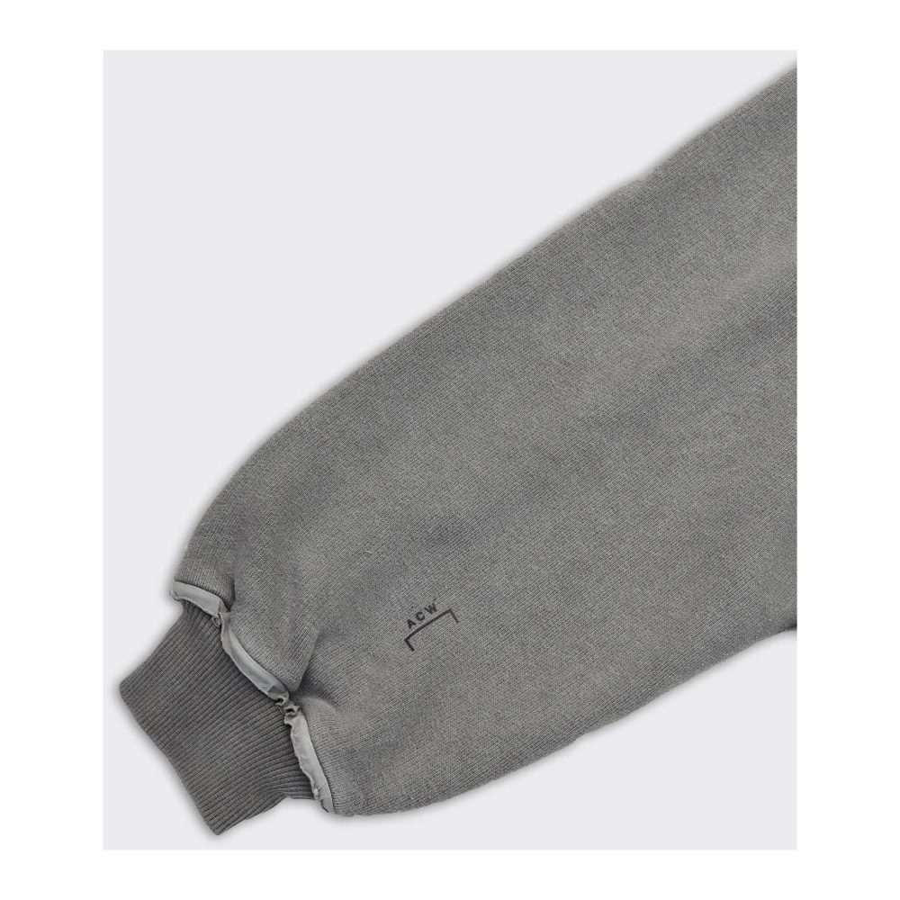 A-Cold-Wall Zwarte Katoenen Crewneck Facade Gray Heren