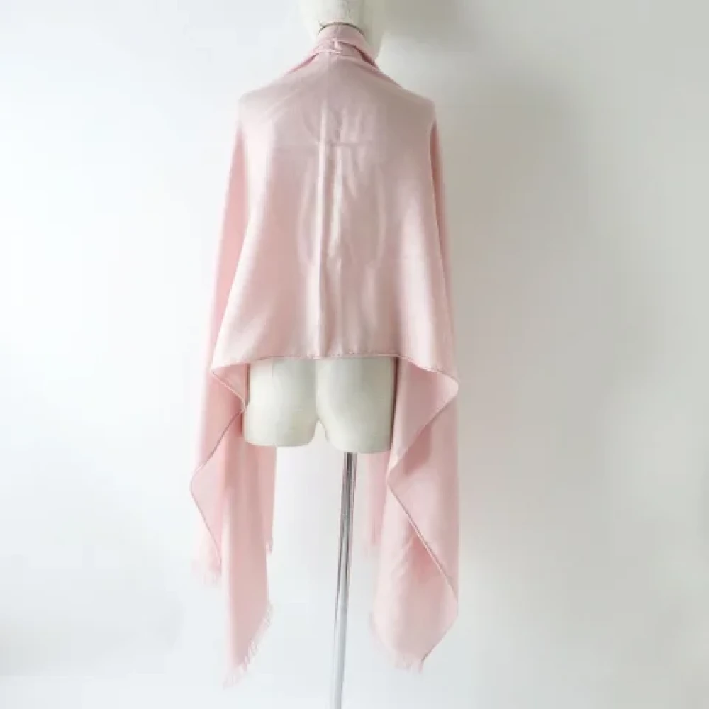 Hermès Vintage Pre-owned Cashmere scarves Pink Dames