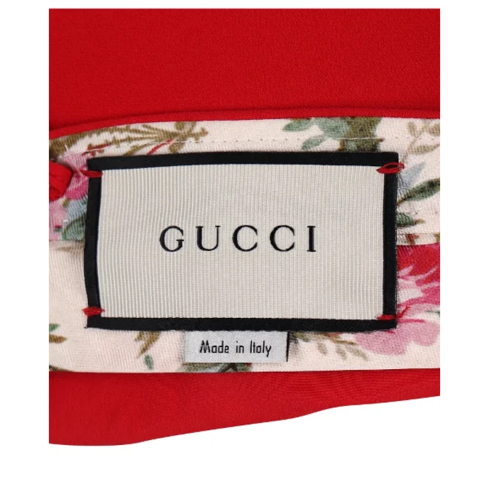 Gucci Vintage Pre-owned Fabric bottoms Red Dames