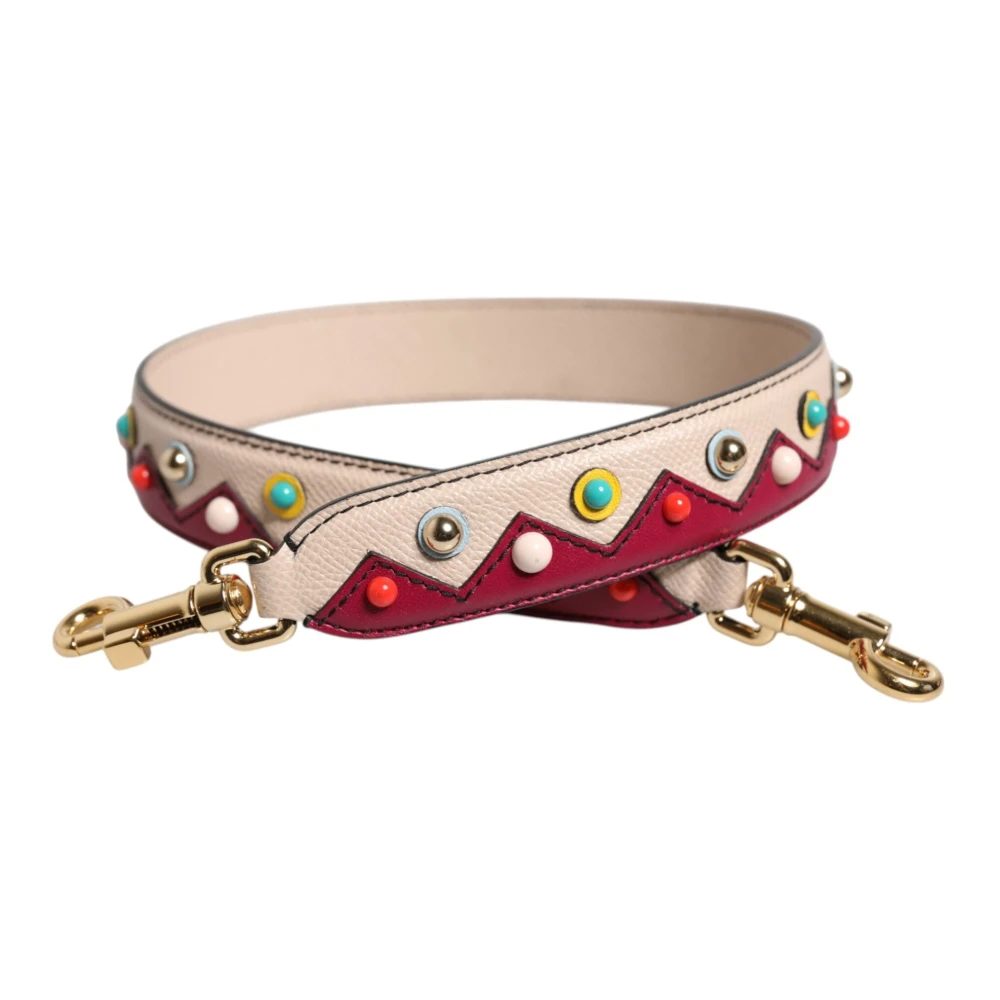 Dolce & Gabbana Femme Multicolor Sacs, E, Taille: One Size Bandoulière En Cuir Beige Rouge Pour Sac À Main