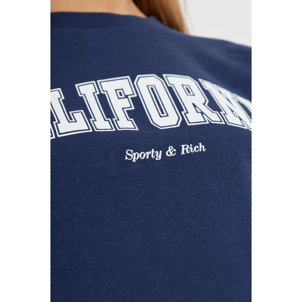 Sporty & Rich Sweatshirt uit de Wall Street collectie Blue Unisex