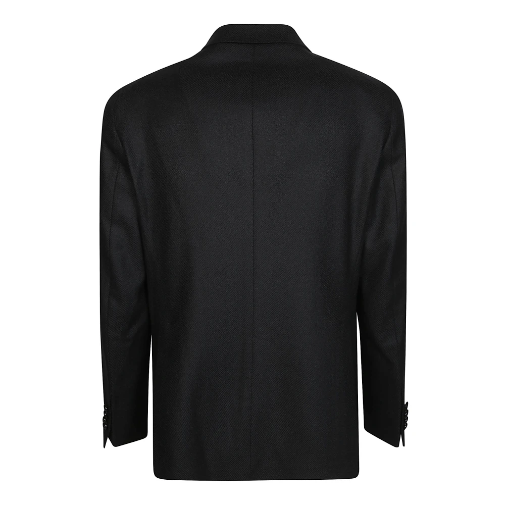 Tagliatore Diagonale Lancia Single-Breasted Jas Black Heren