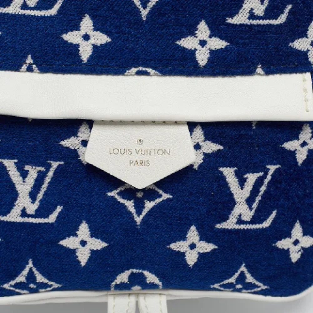Louis Vuitton Vintage Pre-owned Leather backpacks Blue Dames