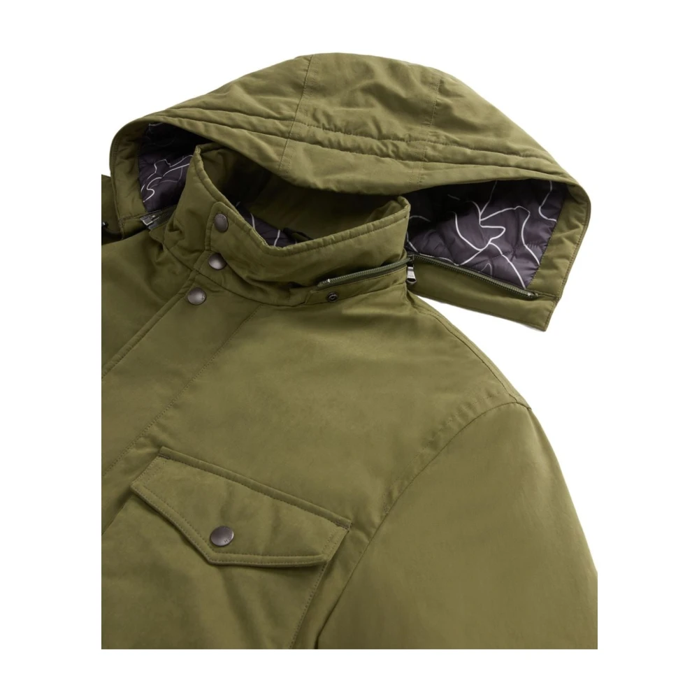 Woolrich Groene Parka Jas voor Mannen Green Heren