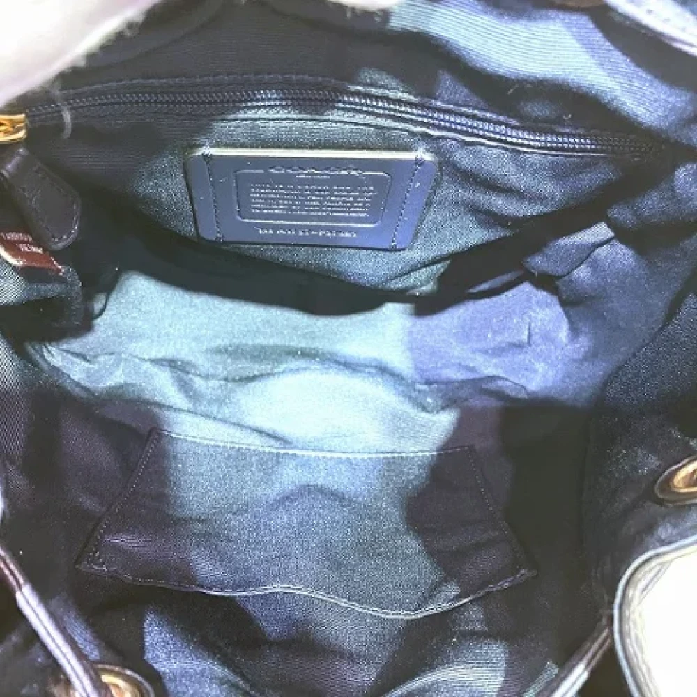 Coach Pre-owned Leather backpacks Blue Dames