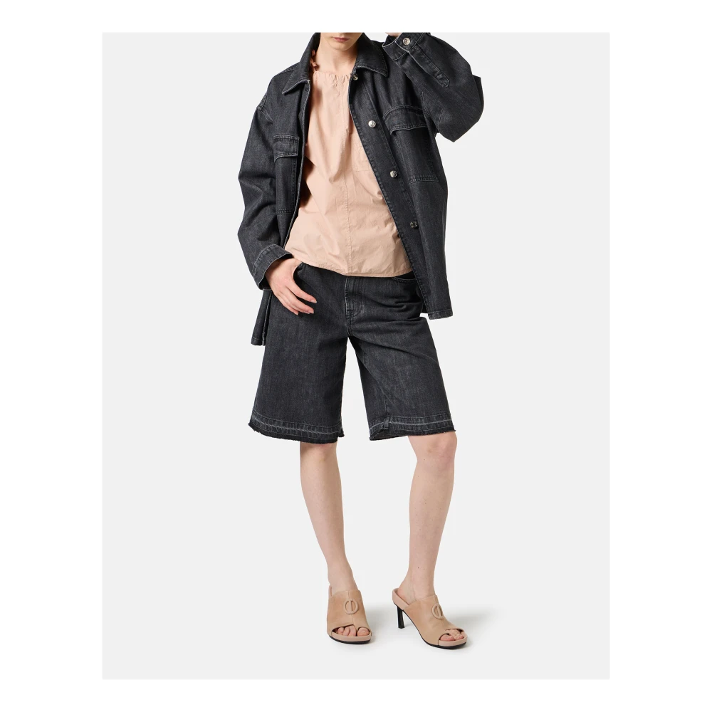 Iceberg Regular fit top in katoenen parachute canvas in blush Pink Dames
