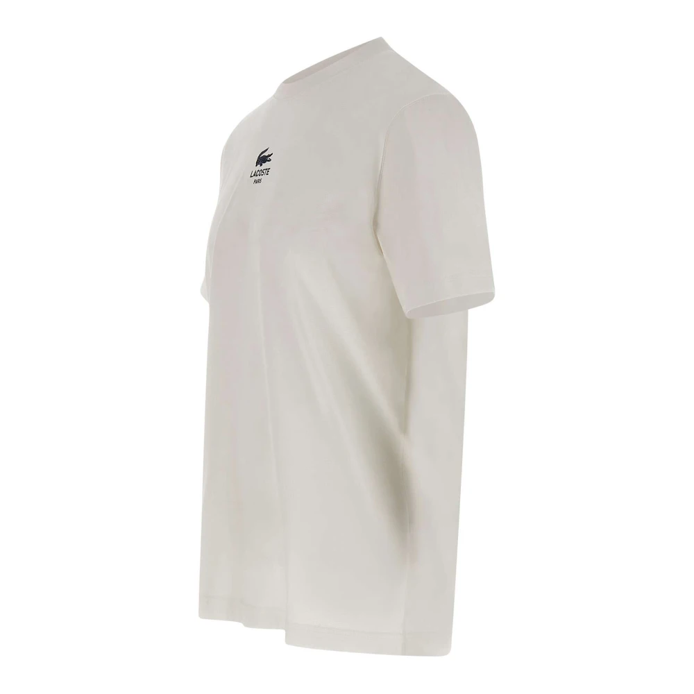 Lacoste Klassiek Logo T-shirt Wit White Heren