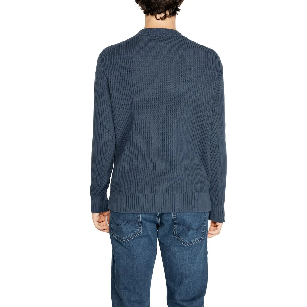Calvin Klein Jeans Zwarte Katoenen Gebreide Kleding Herfst Winter Collectie Blue Heren