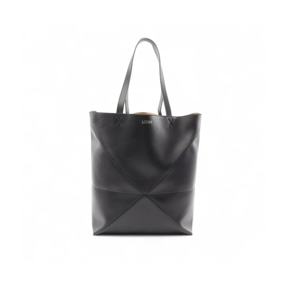 Loewe Pre-Owned Women's Black Pre-Owned Vintage Geometric Tote Bag