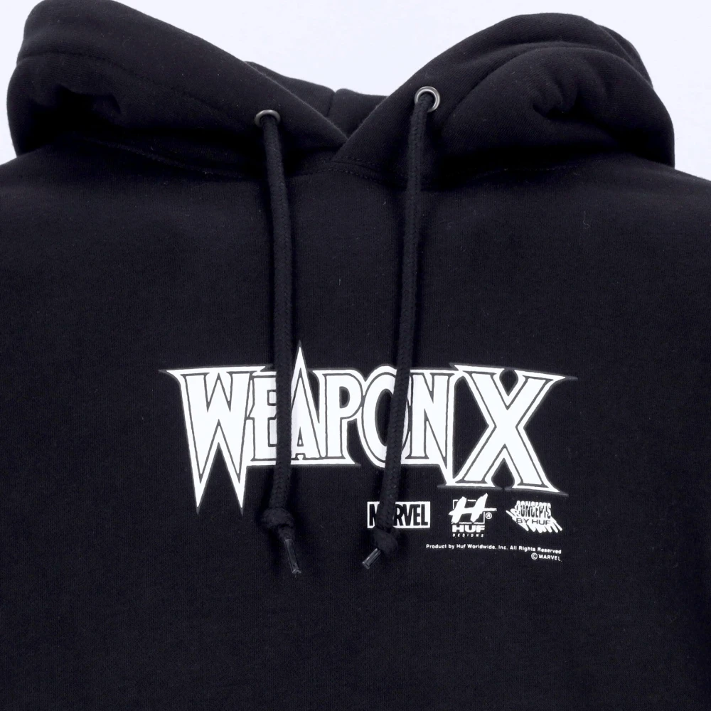 HUF Marvel Zwarte Hoodie met Lange Mouwen Black Heren