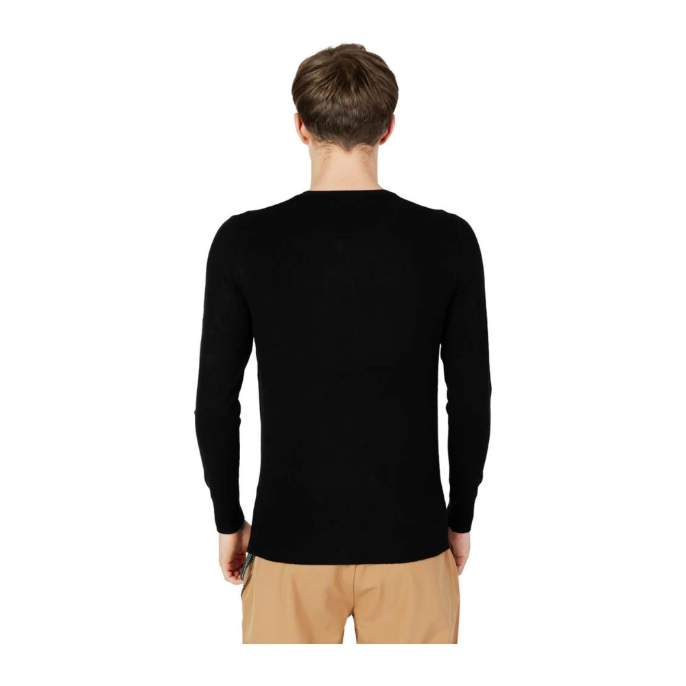 Gianni Lupo Zwarte Acryl Blend Herentrui Black Heren