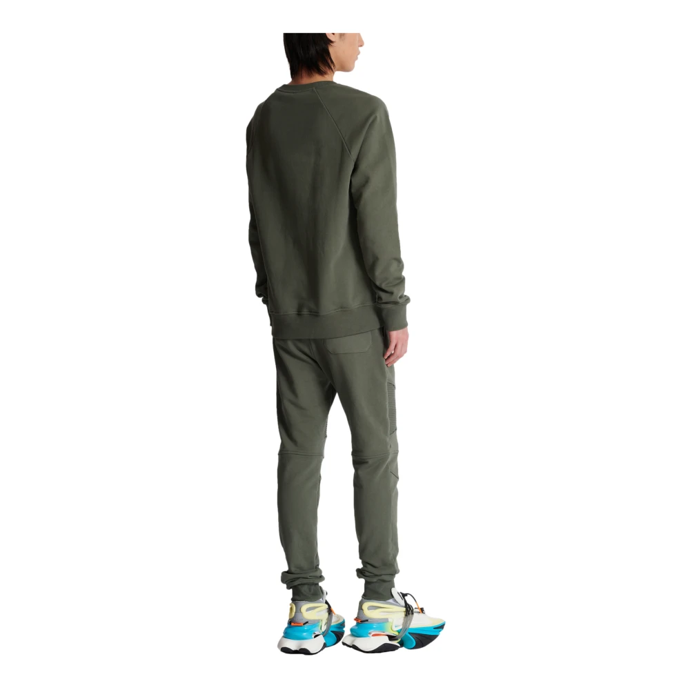 Balmain Flocked sweatshirt Green Heren