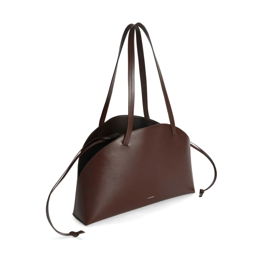Jil Sander Bordeaux Tassen Collectie Brown Dames
