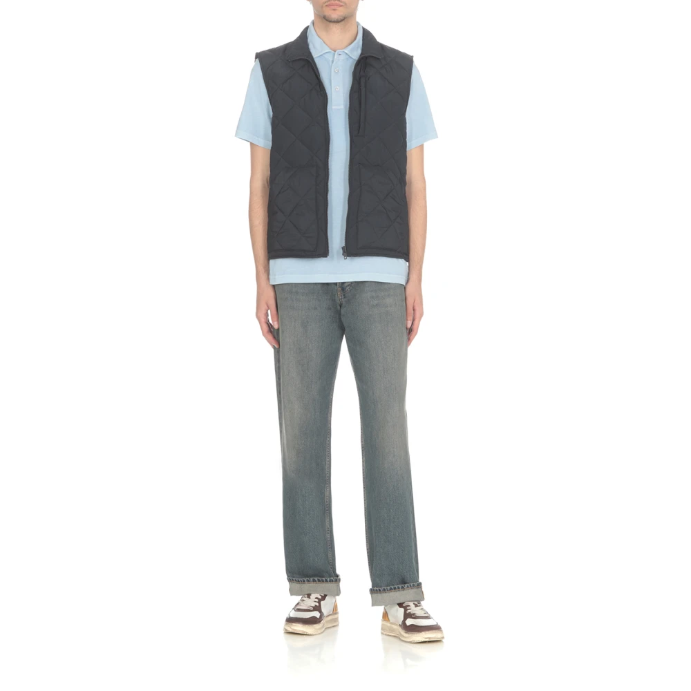 Fay Polo Shirts Blue Heren