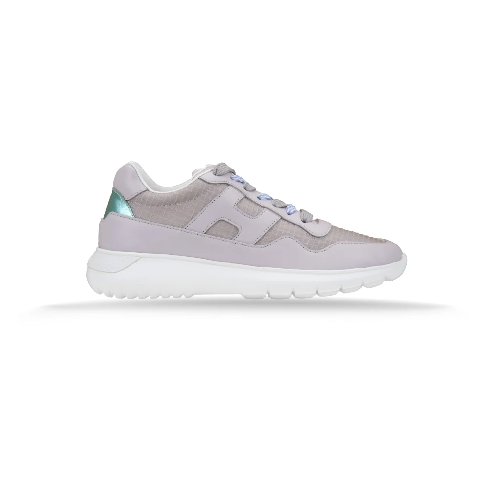 Hogan Veterschoenen voor dames Stijlvol ontwerp Dames Schoenen Paars