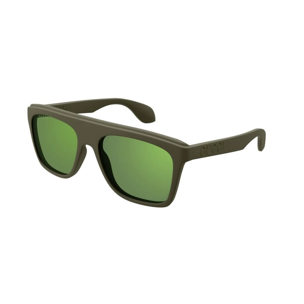 Gucci Men's Green Sunglasses, 57 Mm, Square Sunglasses