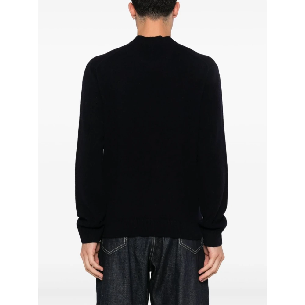 Maison Kitsuné Blauwe Trui met Stijl Blue Heren
