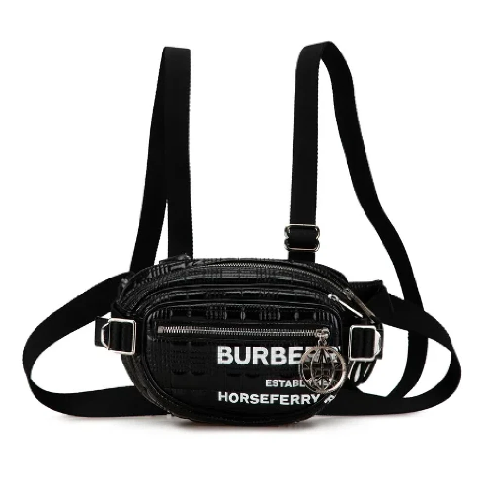 Burberry Vintage Pre-owned Leather shoulder-bags Black Heren