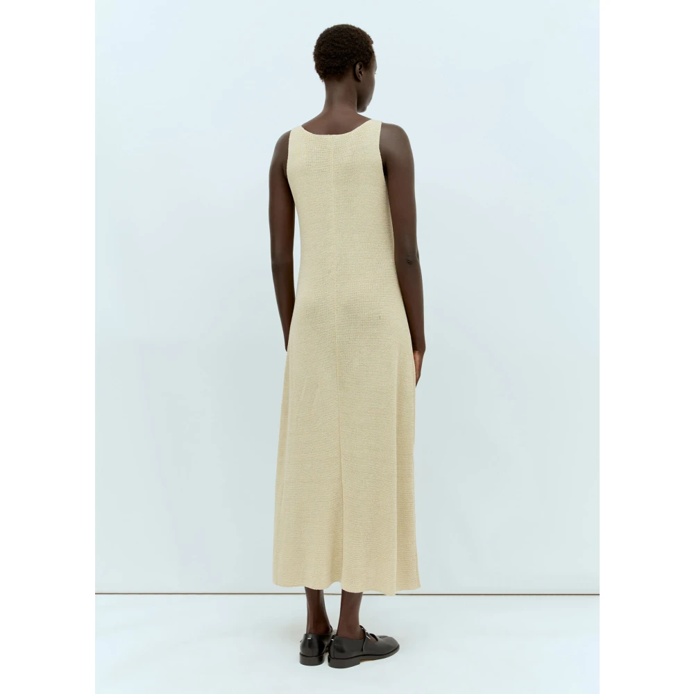 The Row Linnen Midi Jurk Beige Dames