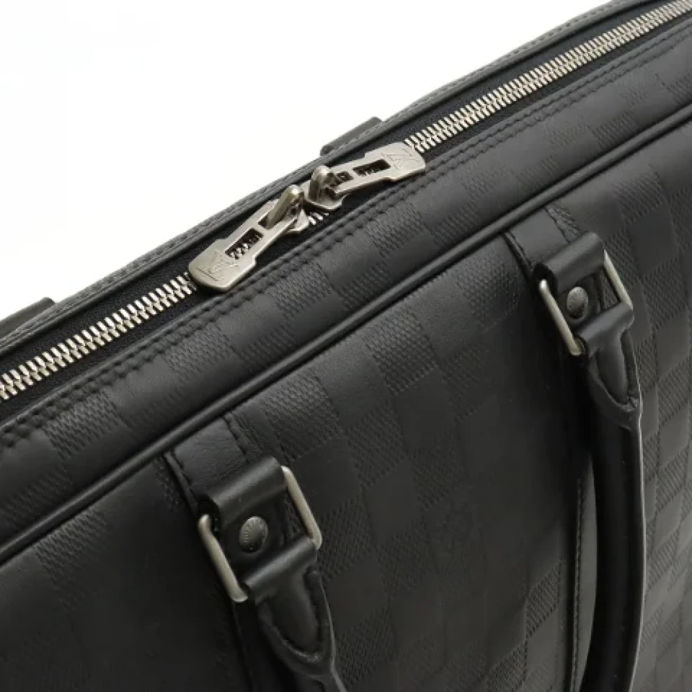 Louis Vuitton Vintage Pre-owned Leather briefcases Black Dames