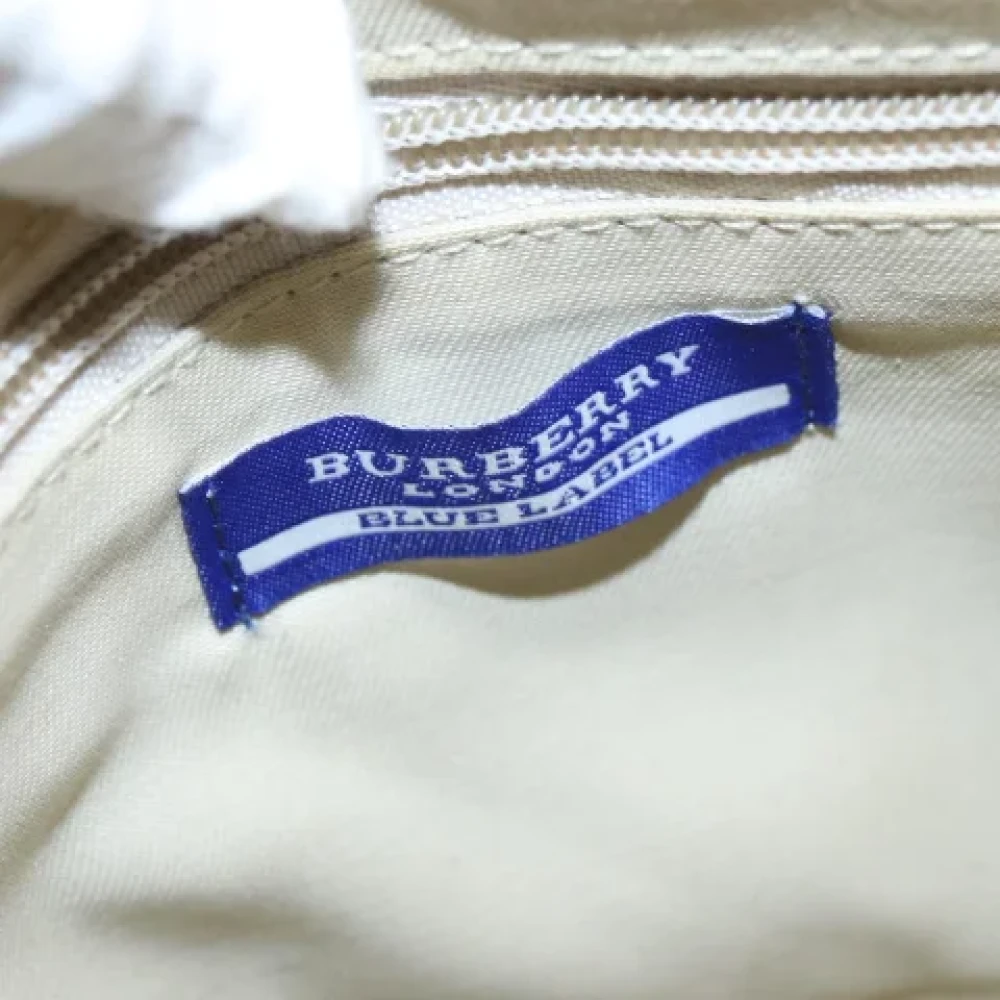 Burberry Vintage Pre-owned Fabric shoulder-bags Beige Dames