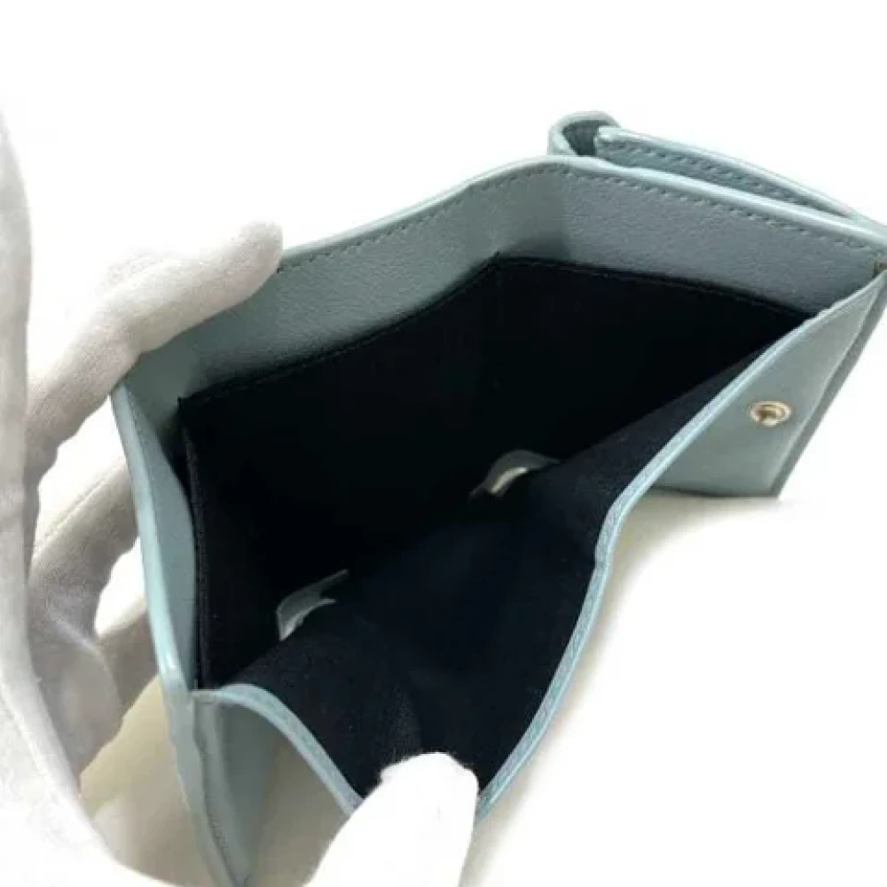 Balenciaga Vintage Pre-owned Leather wallets Blue Dames