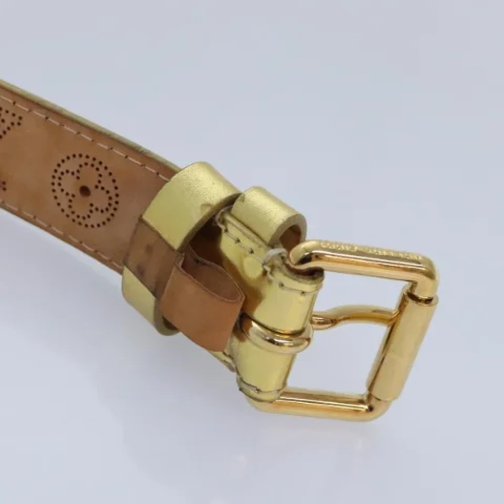 Louis Vuitton Vintage Pre-owned Leather belts Yellow Dames