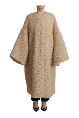 Lyxig Cashmere Ull Pälsjacka